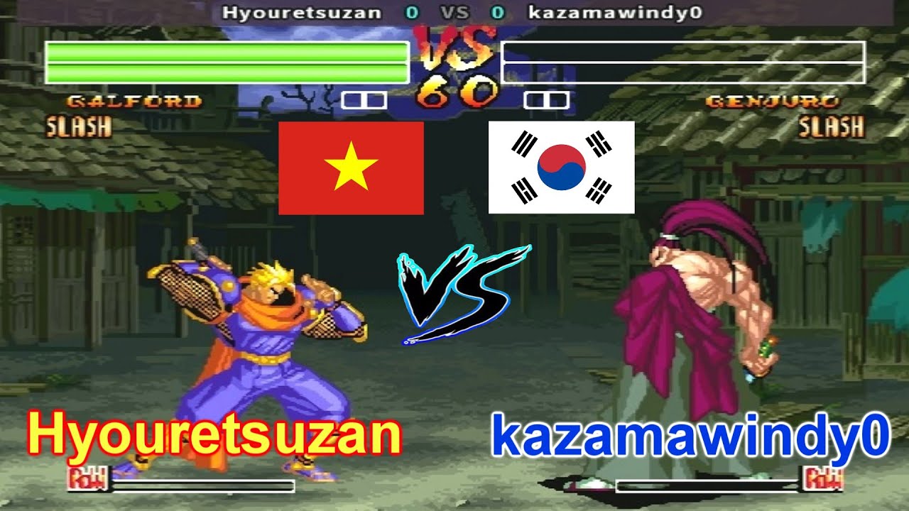 Samurai Shodown IV - Hyouretsuzan vs kazamawindy0