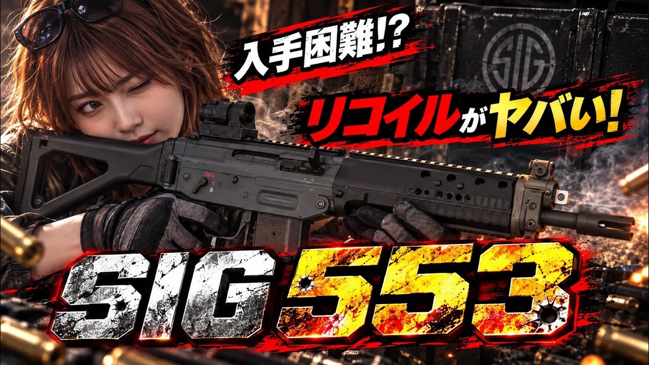 入手困難！SIGの553のエアガンのリコイルが凄すぎた！