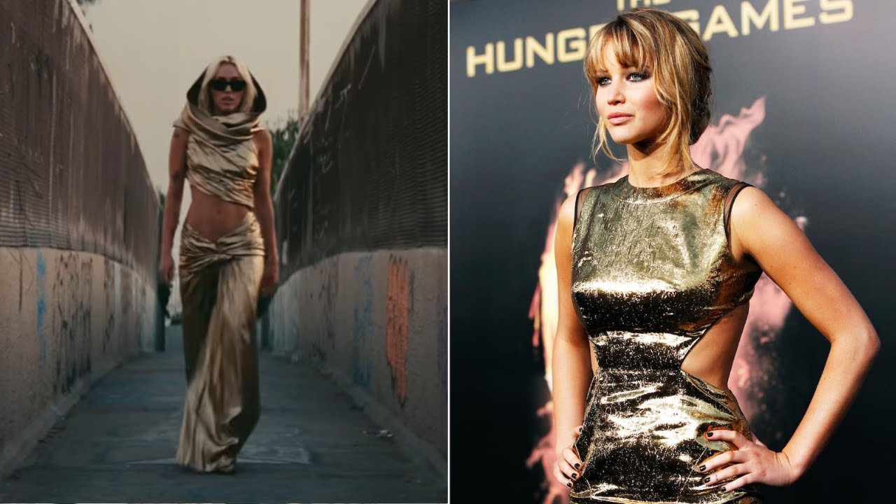 Miley Cyrus reacts to &lsquo;Flowers&rsquo; dress connection with Jennifer Lawrence