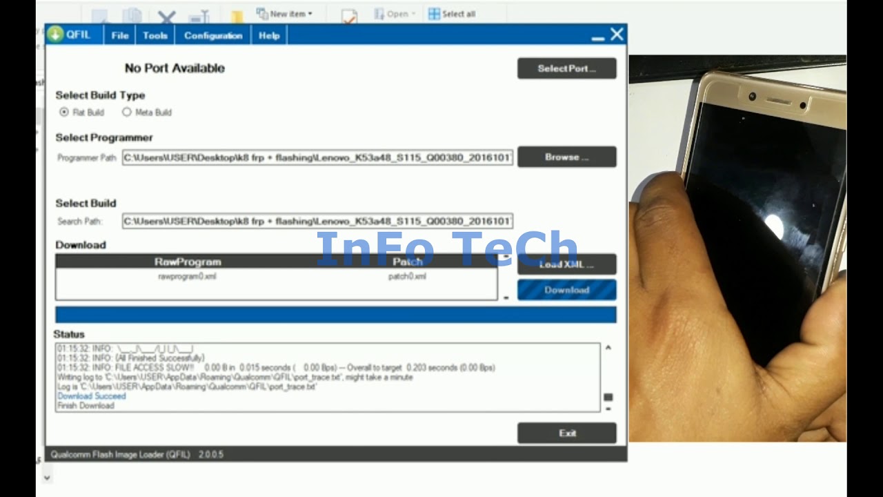 How to flash lenovo k53a48, k6, k8 2018 without box