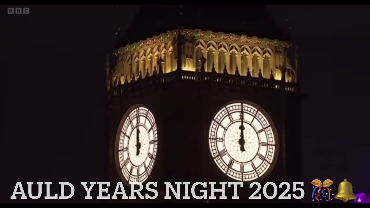 Big Ben strikes 12 am New Year’s Day Live 🔴 broadcast 