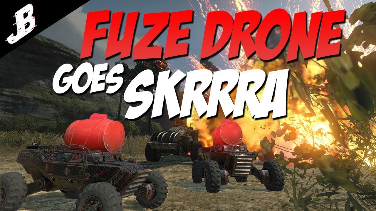 Crossout - Playing with the most annoying drones in crossout. Fuze drone MADNESS!