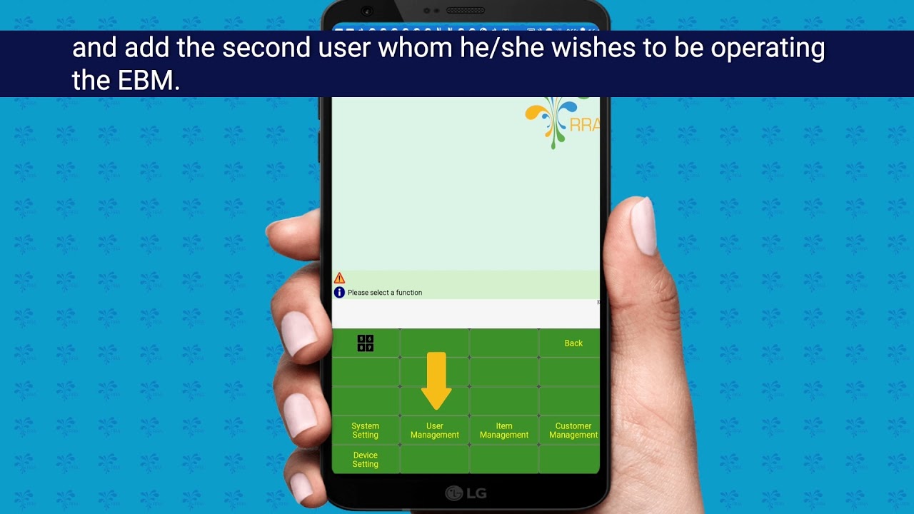 GUKORA INVOICE YA EBM KURI SMARTPHONE ADMIN MENU