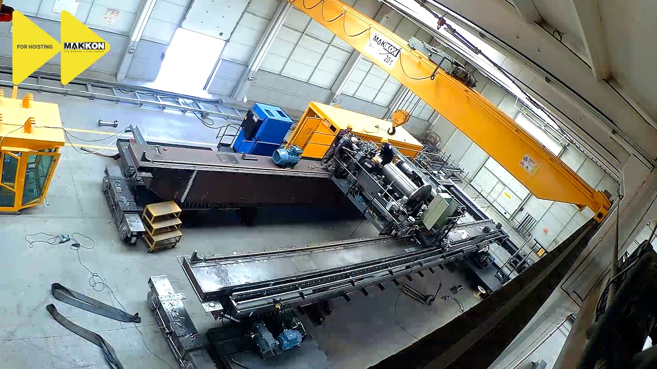 Timelapse Montaj Videosu - 35/15 T ÇİFT KİRİŞ GEZER KÖPRÜLÜ PROSES VİNCİ (BOBİN TRANSFER VİNCİ)