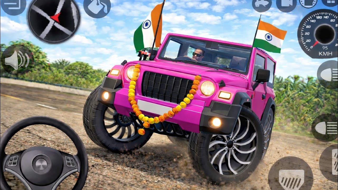 Modified Mahindra Thar Gameplay 🚙 | Indian Cars Extreme Driving Game