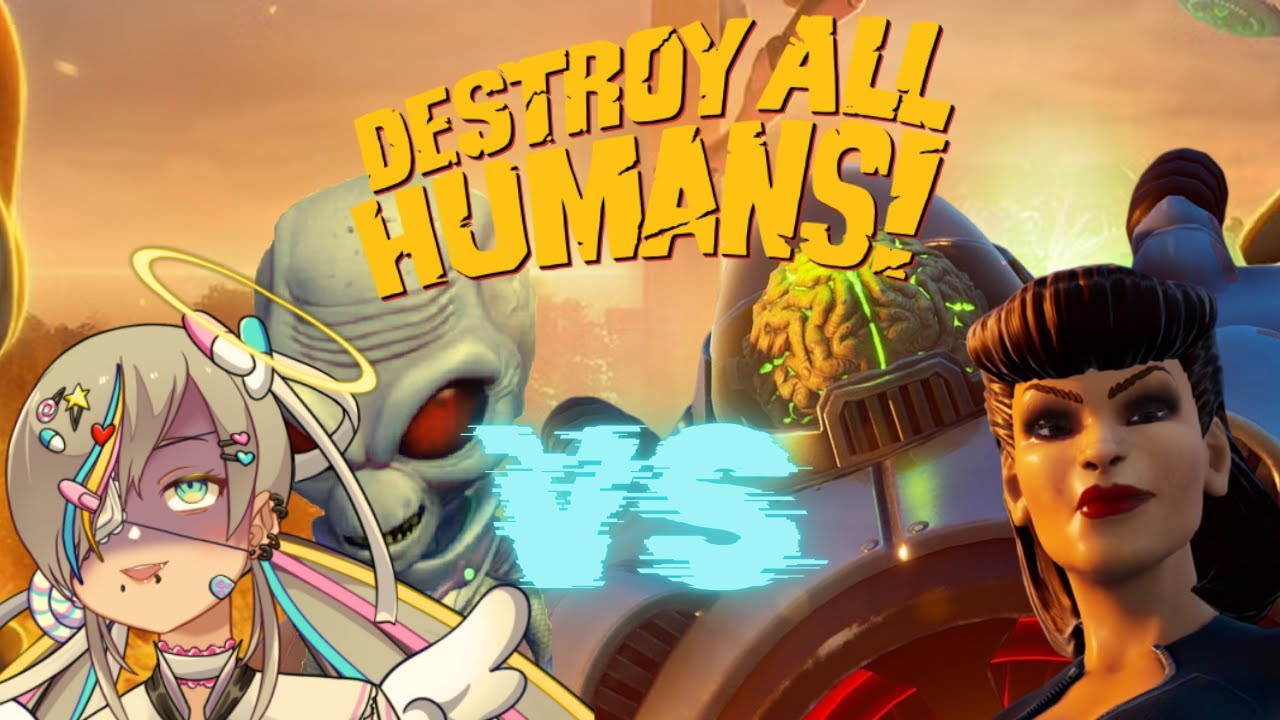 [ #EvaStream ] Menguasai Bumi Ditunda Hari Ini! [ Destroy All Humans! ] part 6