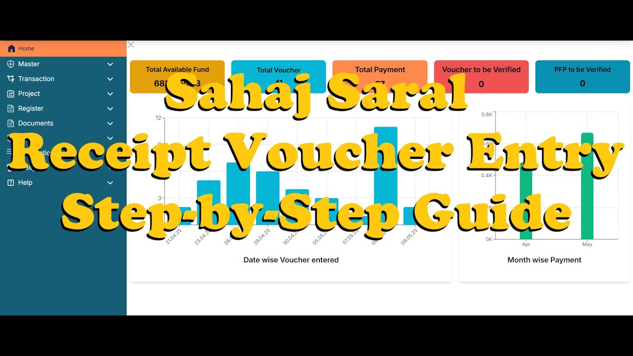 Receipt Voucher Entry & Verification in Sahaj Saral 💰 | Step-by-Step Panchayat Guide