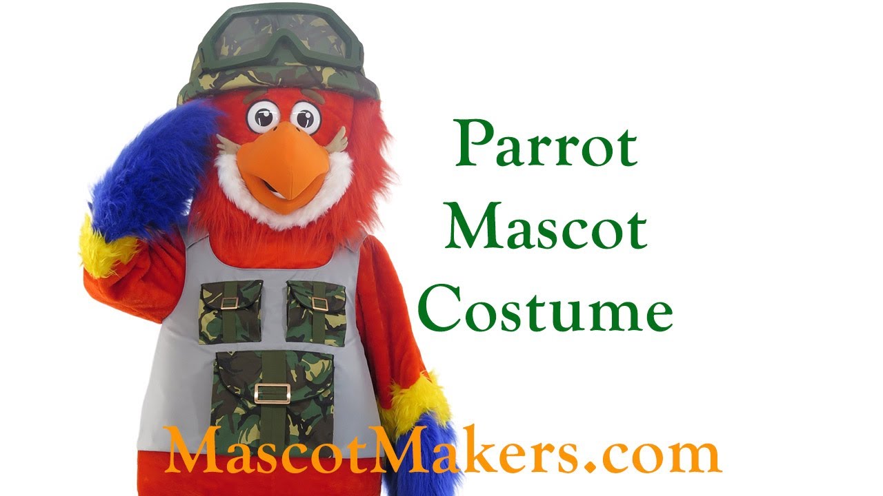 Parrot Trooper Custom Made Mascot Costume produced for Health Care Logistics