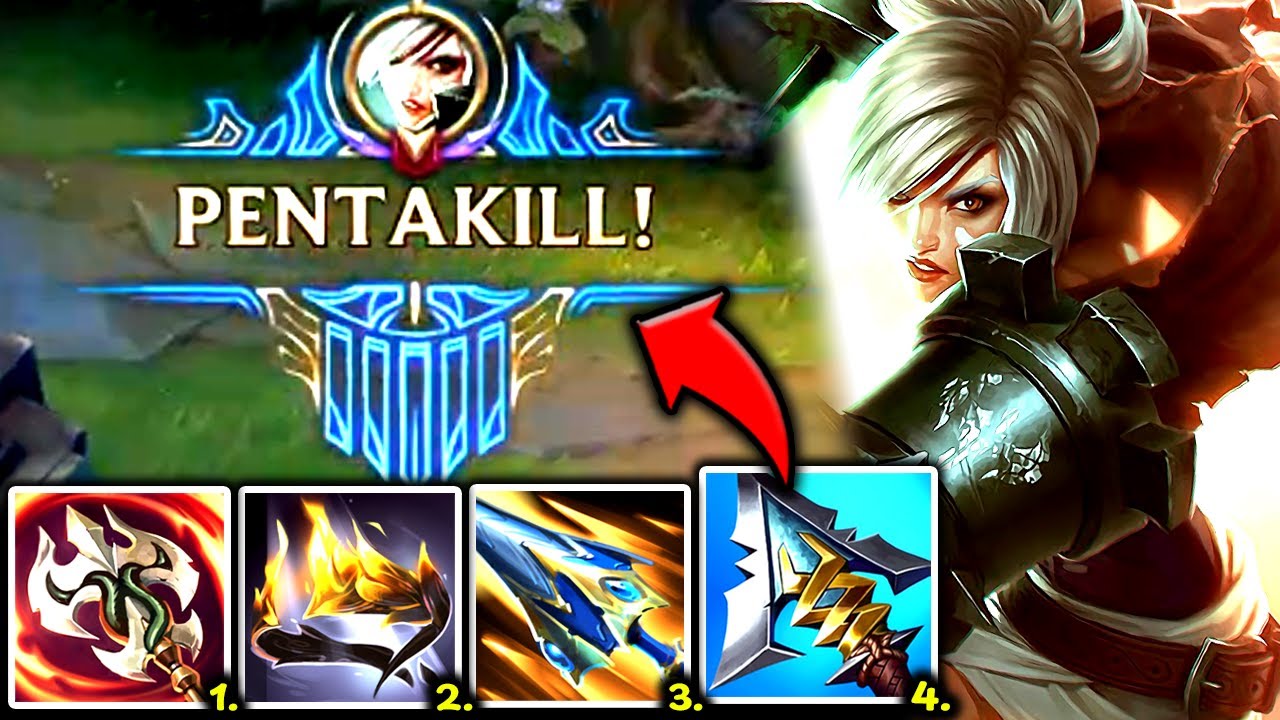 RIVEN TOP IS THE #1 BEST TOPLANER TO DOMINATE 1V9! (PENTA KILL) - S14 Riven TOP Gameplay Guide