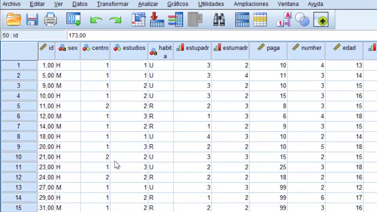 Muestreo Aleatorio Simple en SPSS