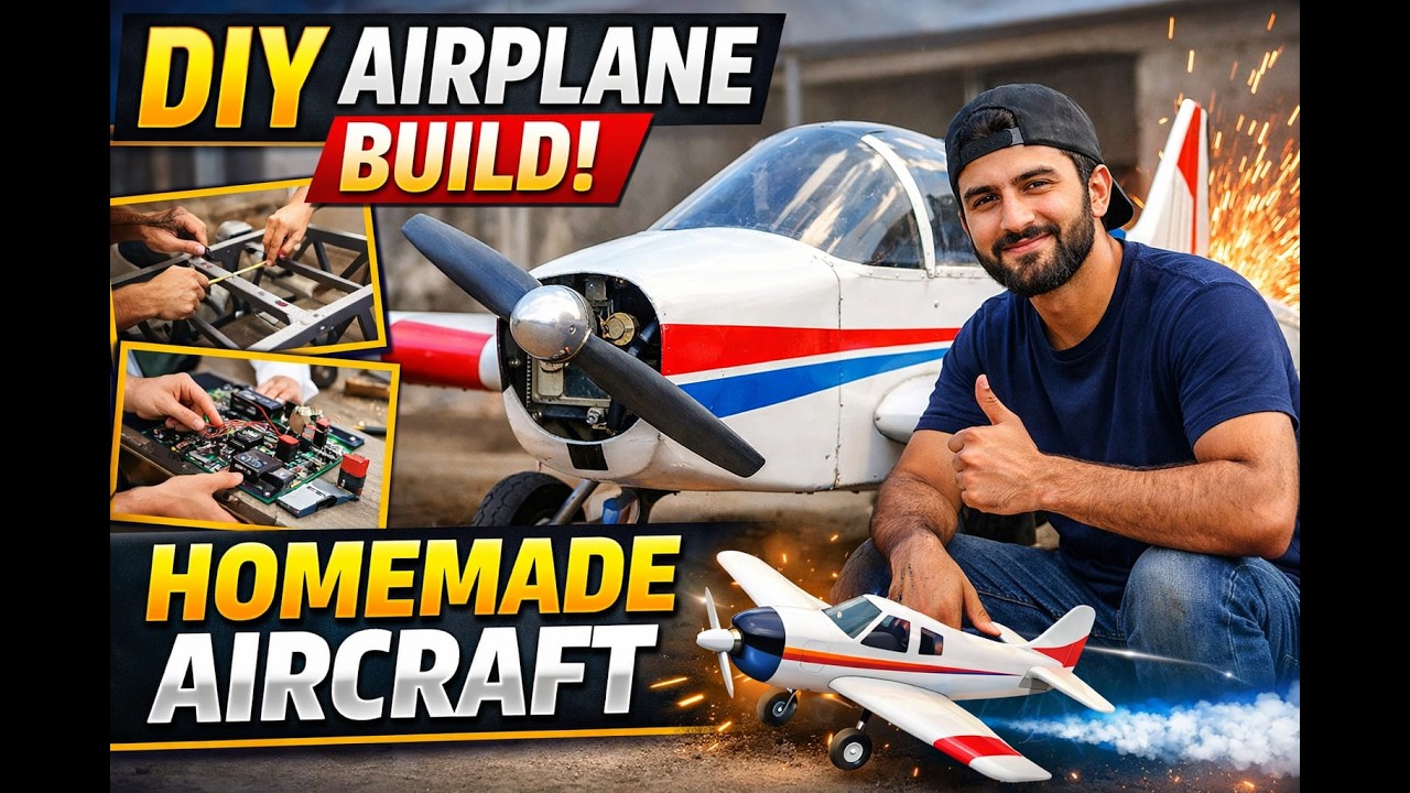 &ldquo;Step by Step Airplane Manufacturing ✈️ | Amazing DIY Aircraft Build&rdquo;