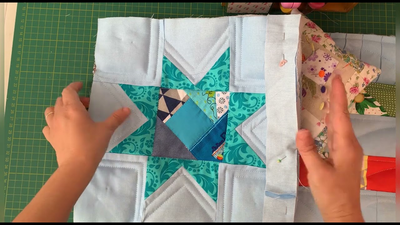 Colcha Estrela - parte 3 - retalhos