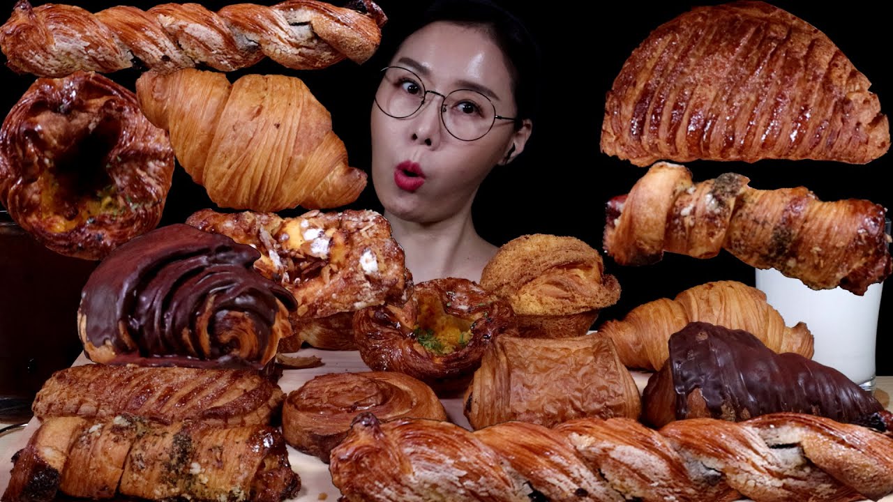 SUB)MUKBANG 부산 크로와상 맛집