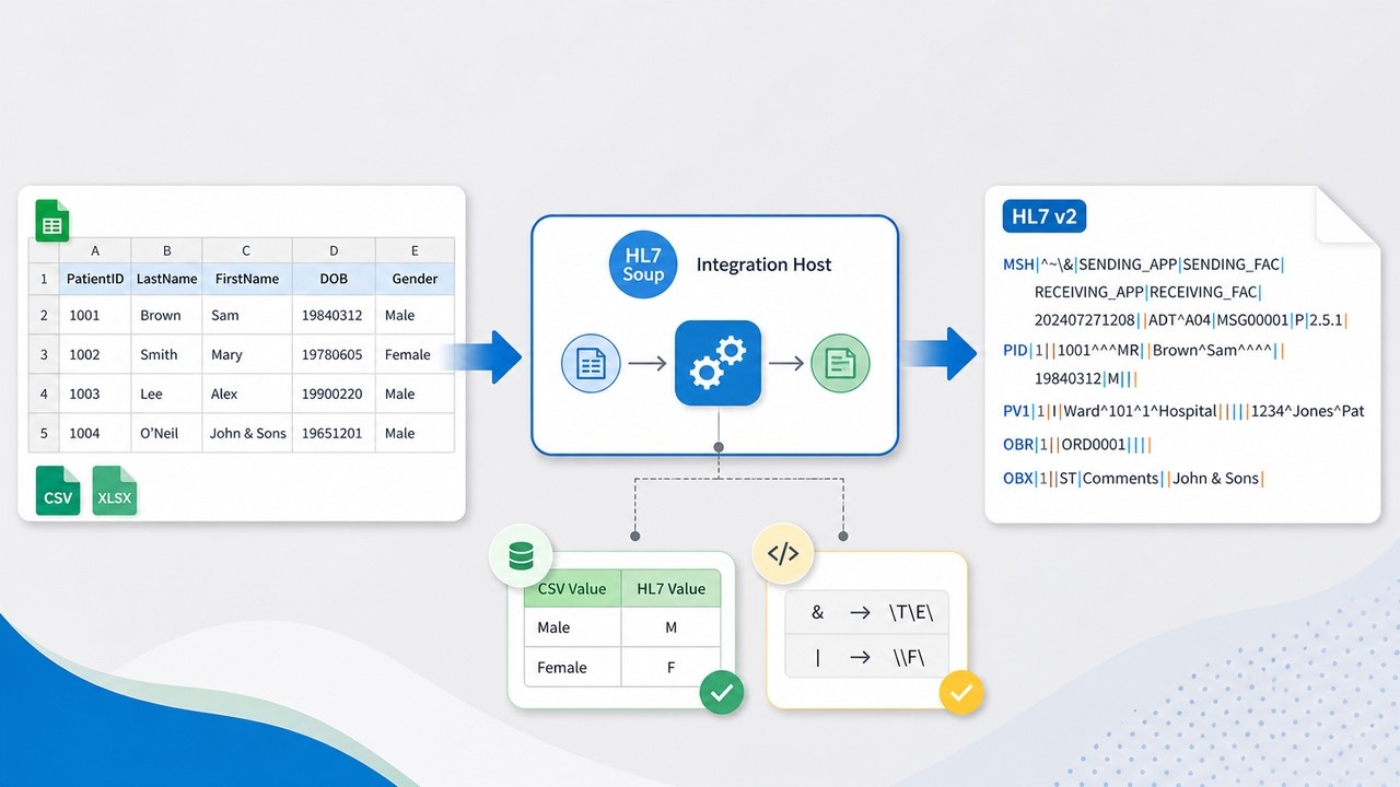 Convert CSV To HL7 Tutorial