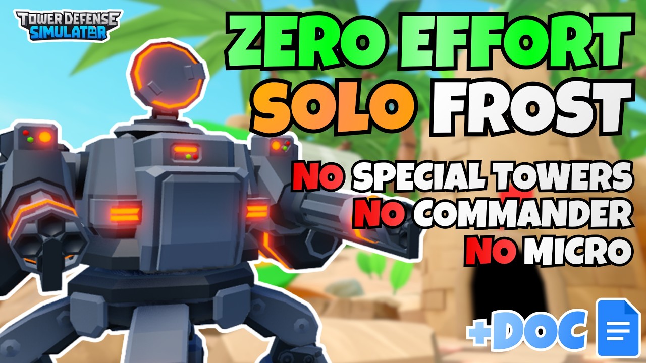 ZERO EFFORT NST SOLO Frost Mode Triumph Tutorial + Strategy Document | Tower Defense Simulator