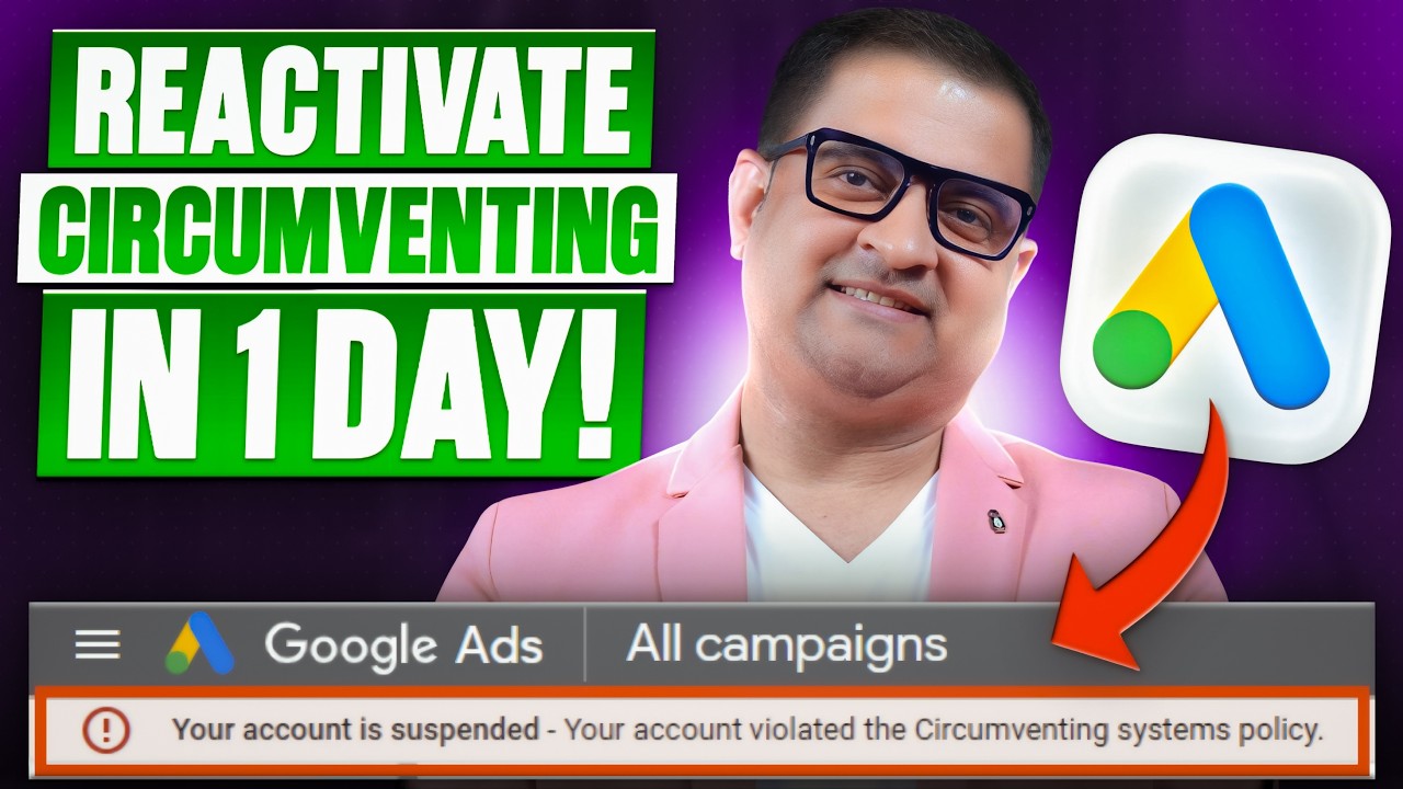 Google Ads Suspended &ndash; How to Fix Circumventing Systems in 2026 (Full Recovery Tutorial)