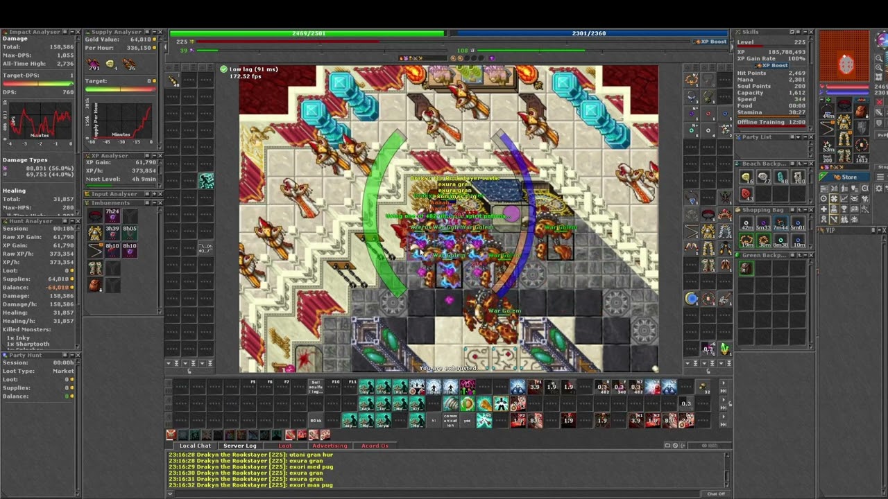 Monk  225+ Solo The Final Battle Yalahar   Mission 10