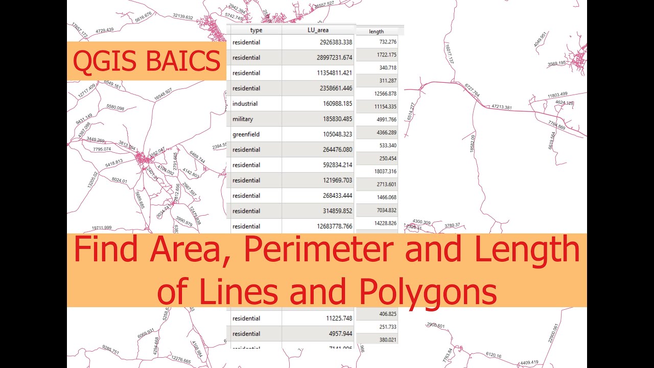 How to Calculate Line Length (Roads), Polygon Area (states, buildings) and Perimeter