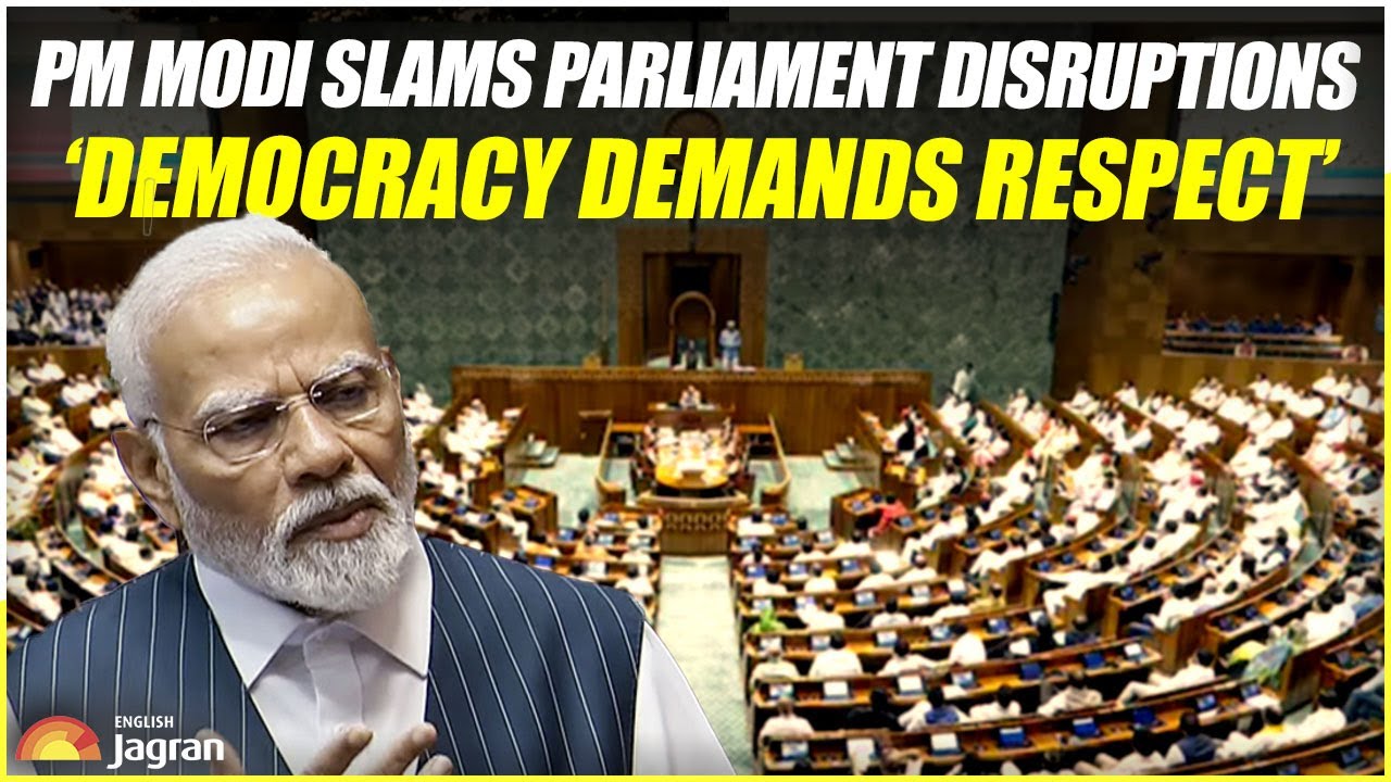 PM Modi Slams Parliament Disruptions: &lsquo;Democracy Demands Respect&rsquo; | Jagran English News Updates