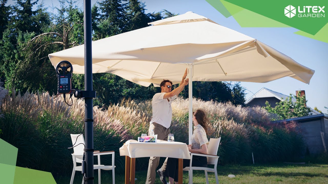 Litex Garden - Kiedy zamknąć parasol ogrodowy? 38 km/h – jak rozpoznać?