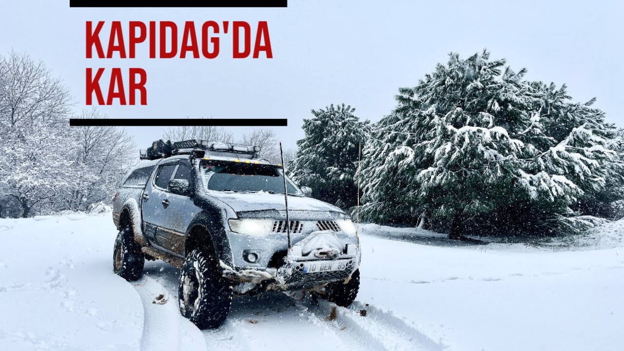 Kapıdağ'da karlı bir gün, kahve içmeye gittim