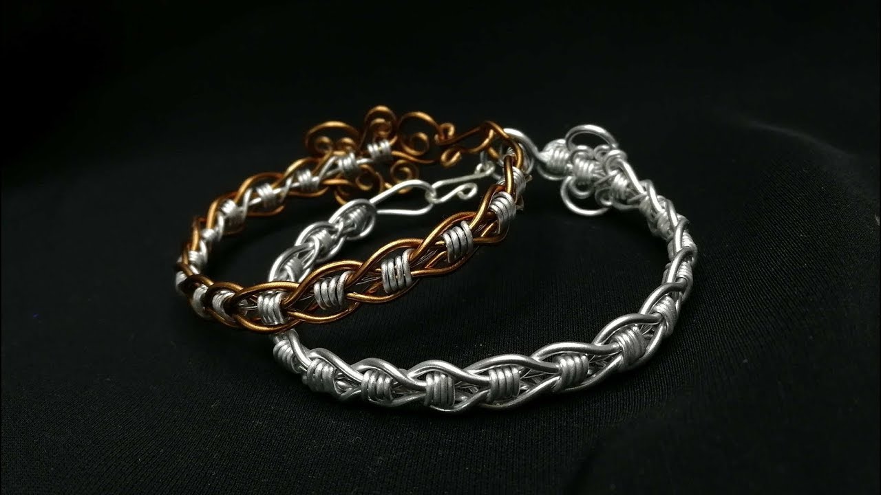 DIY Elegant Simple Twisted Unisex Bracelet | Wire Jewelry Tutorial #9 | by KIÁ