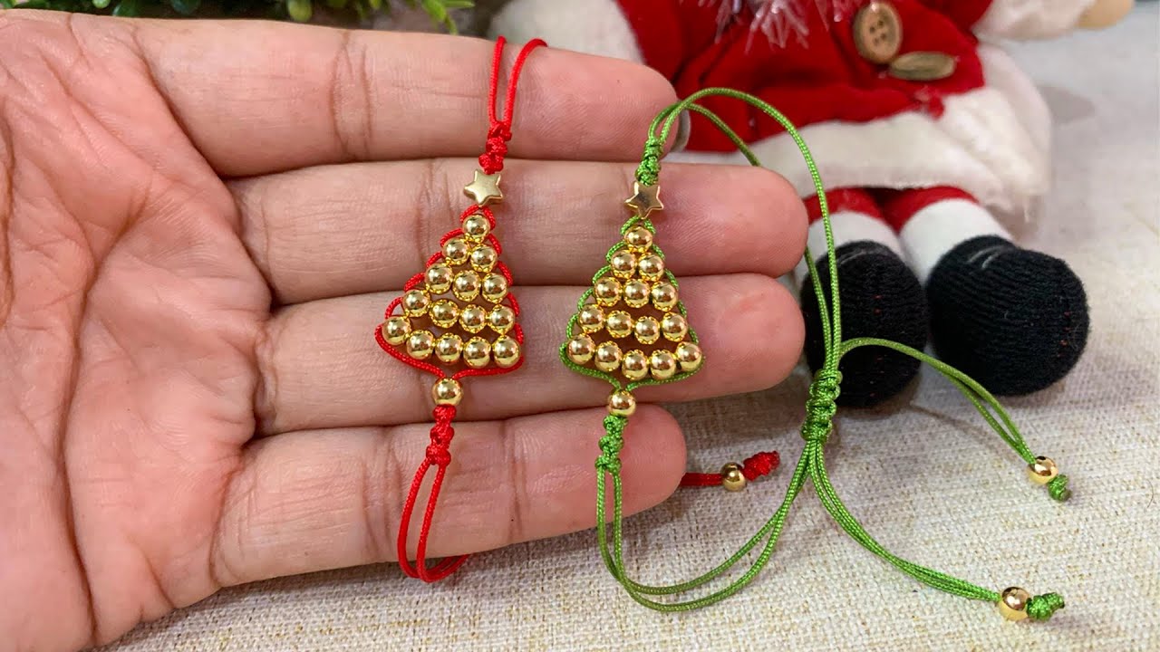 📌PULSERA DE HILO PARA NAVIDAD 🌲