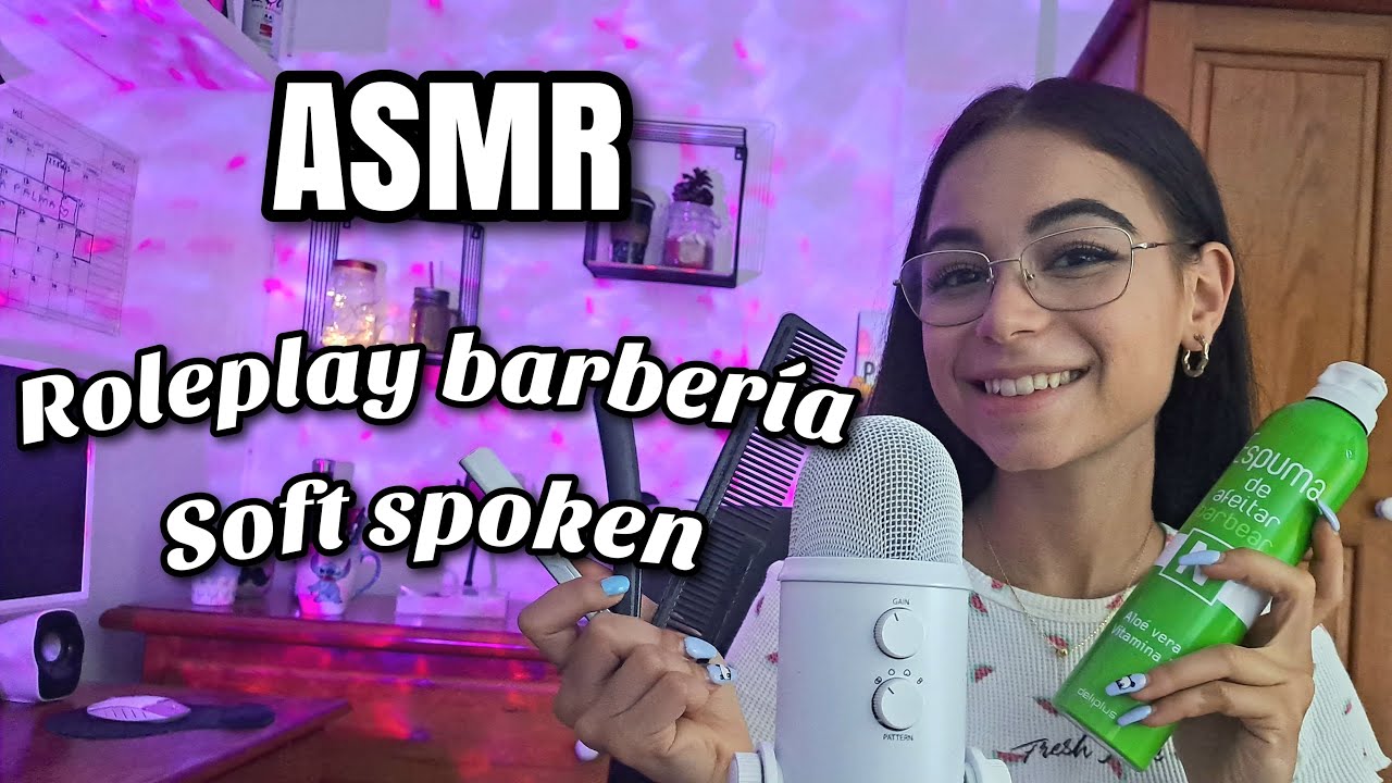ASMR ROLEPLAY BARBERÍA en SOFT SPOKEN💈🪒  | ASMR relajante en español para dormir | Pandasmr