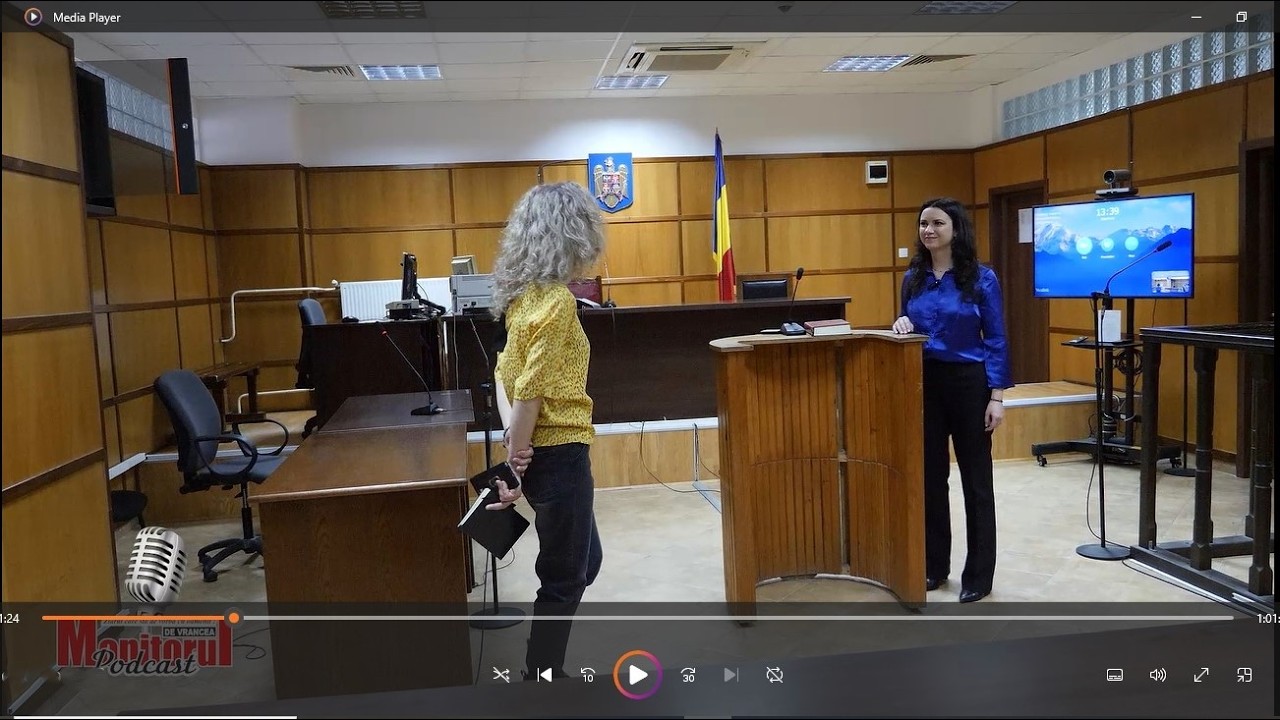 În sala de judecată cu judecătoarea Mariana Necula, președinta Judecătoriei Focșani