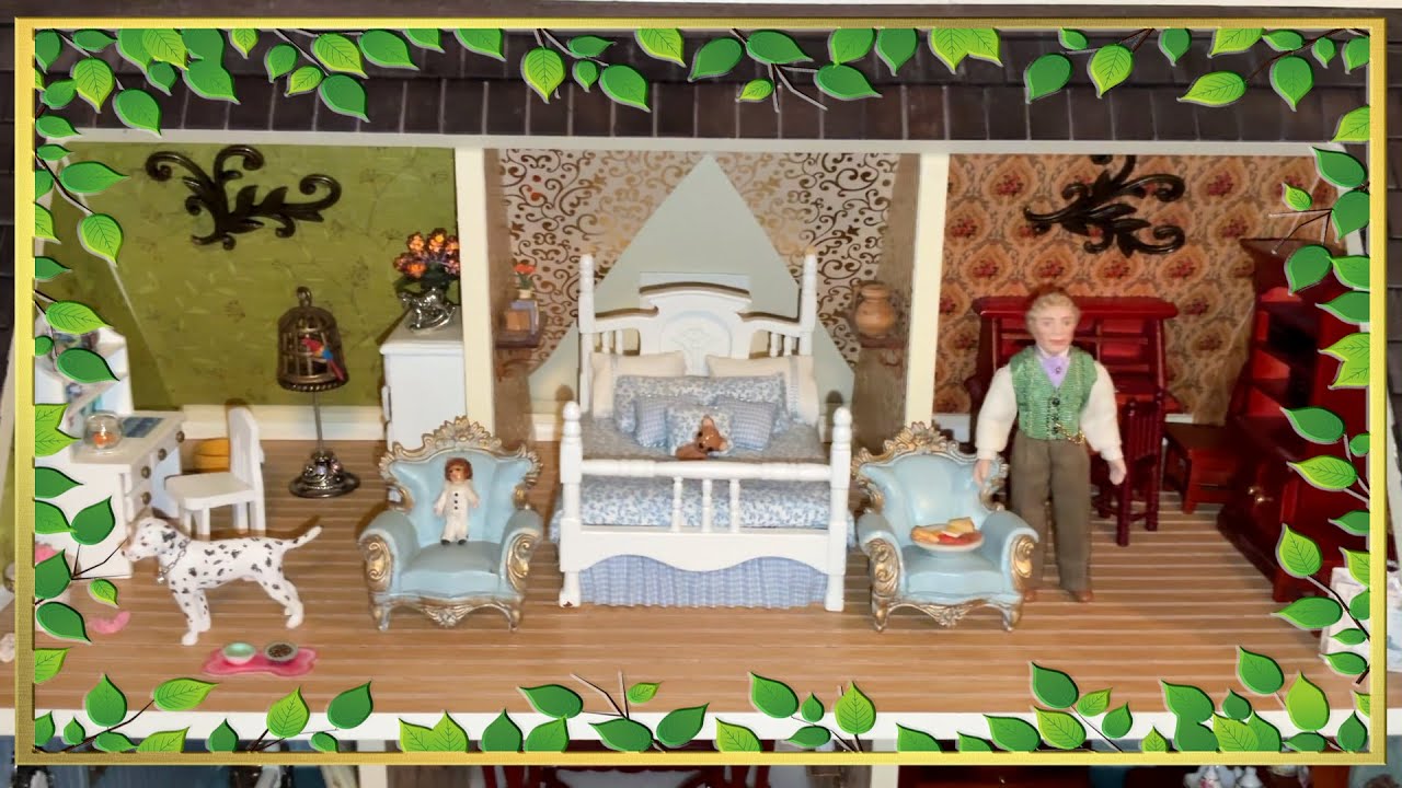 Dollhouses in Detail: 1:24 Scale Victorian Miniature Dollhouse Attic Rooms Tour (Part 1)