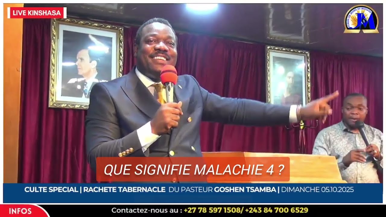 QUI EST MALACHIE 4 ? | PASTEUR GOSHEN TSAMBA | RACHETÉ TABERNACLE KINSHASA 
