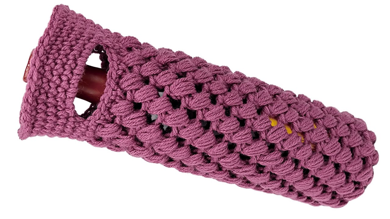 Easy Crochet Wine Koozie