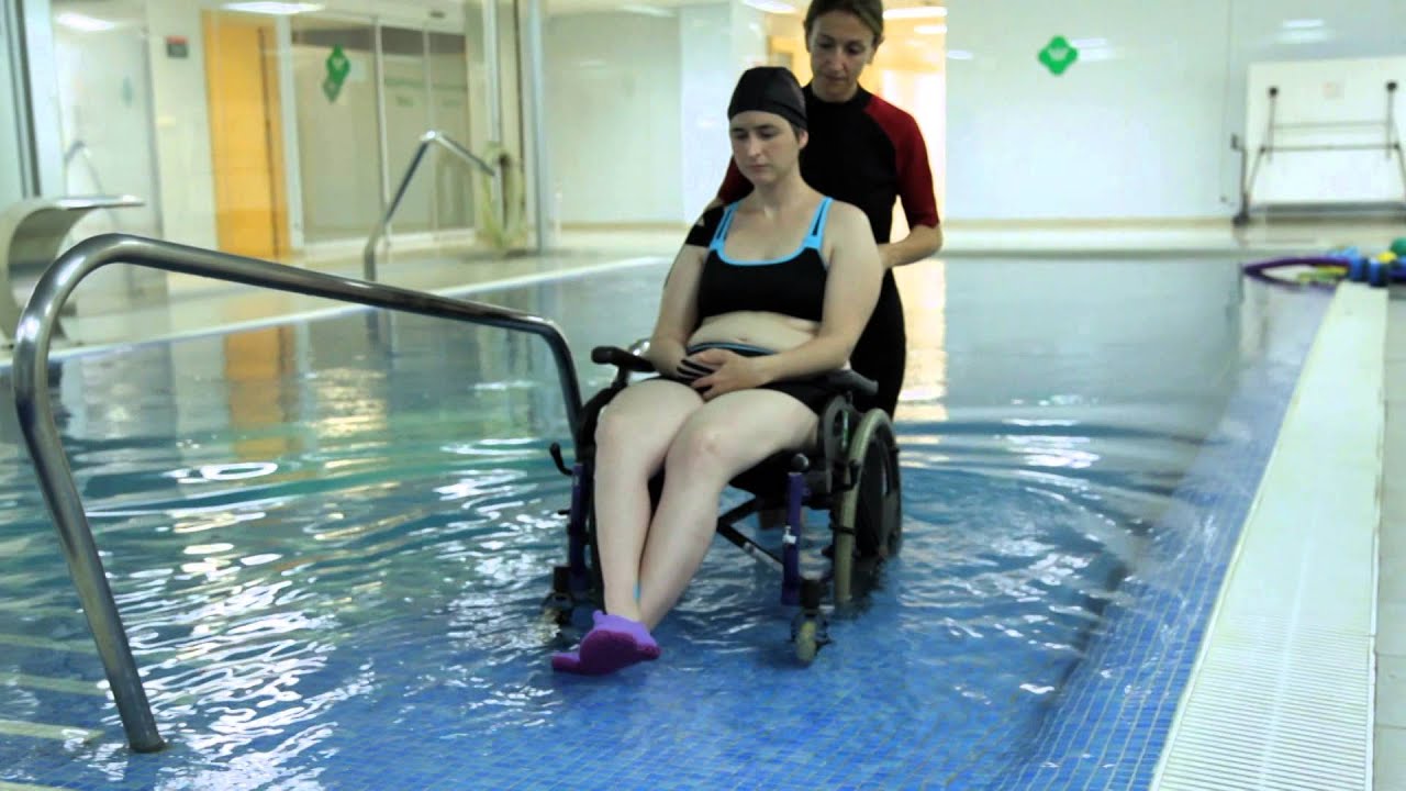 Formas de entrar en la piscina para realizar una sesión de neurorehabilitación