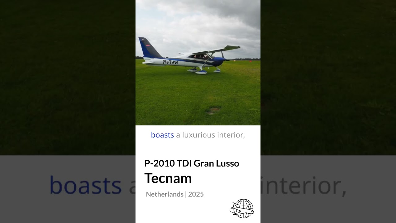 2025 Tecnam P2010 TDI Gran Lusso FOR SALE | Low Hours, Garmin G1000 NXi