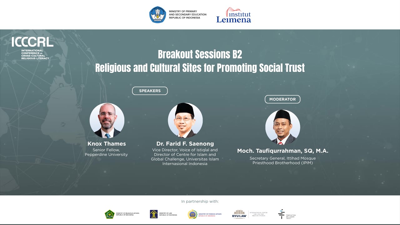 Religious and CulturalSites for PromotingSocial Trust