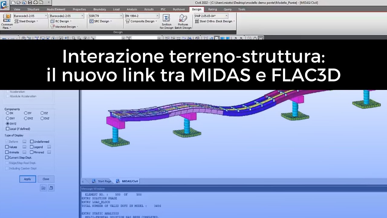 Webinar | Interazione terreno-struttura: il nuovo link tra MIDAS e FLAC3D