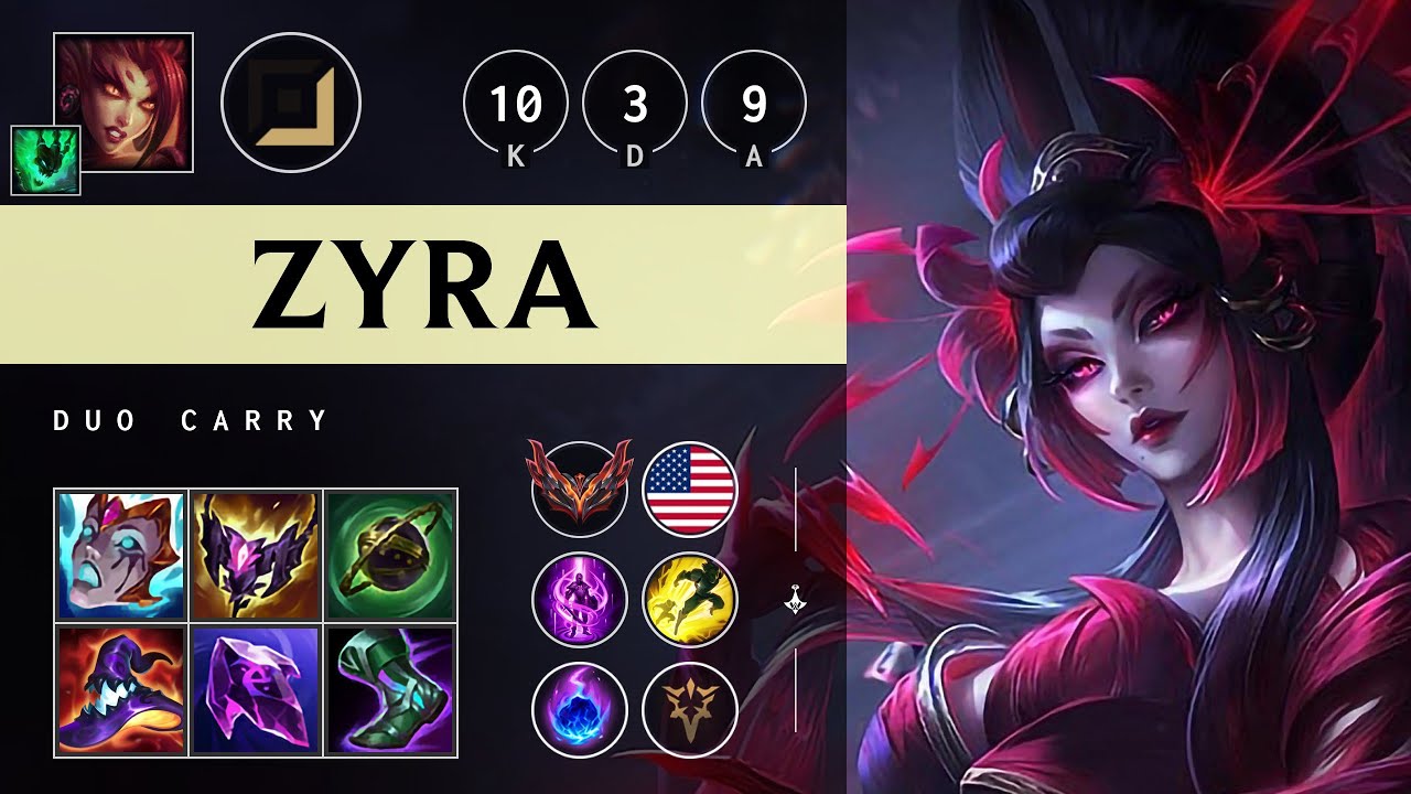 Zyra Carry vs Aphelios: Triple Kill, Dominating - NA Grandmaster Patch 14.18