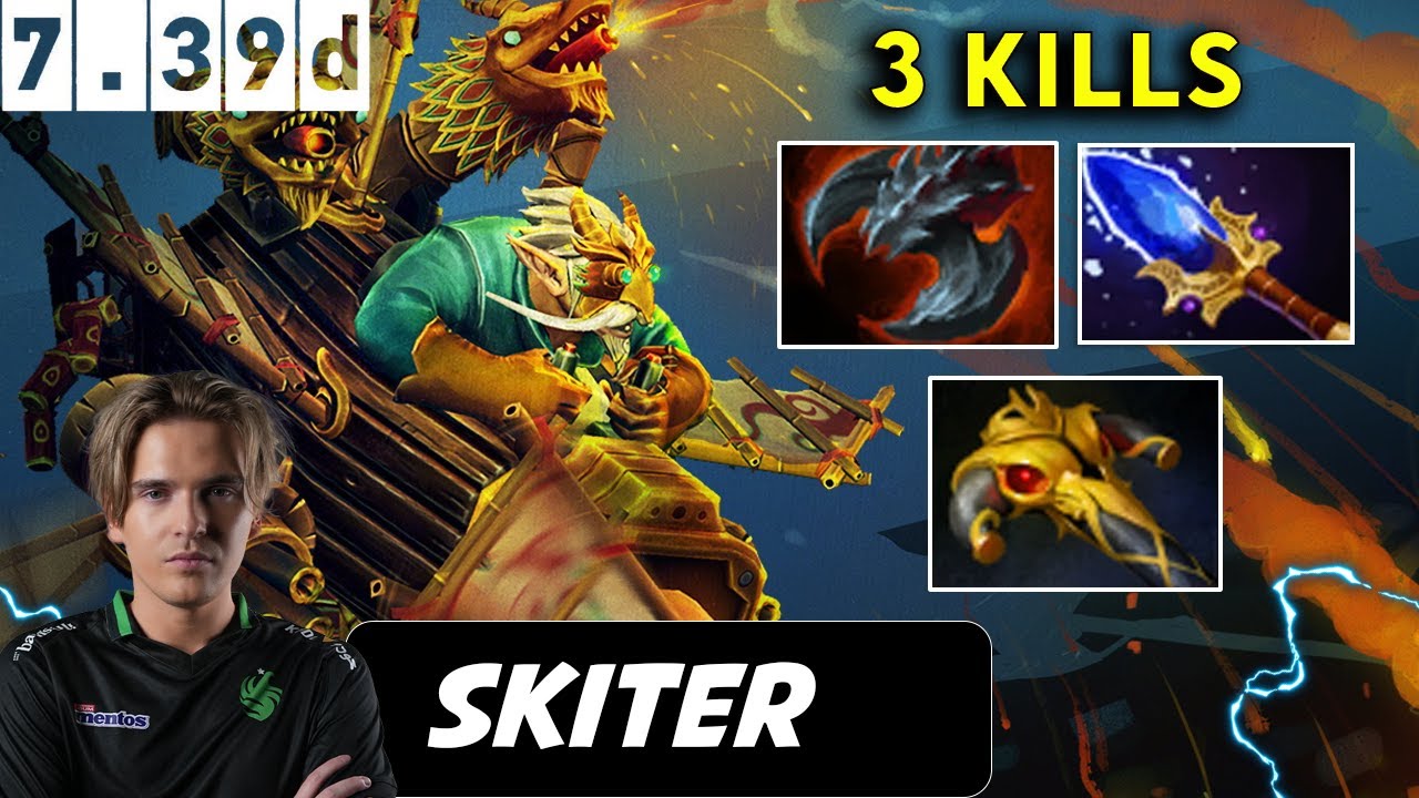 Skiter Gyrocopter Safelane Ultra Carry 3 Kills - TI 14 2025 Dota 2 Pro player Gameplay