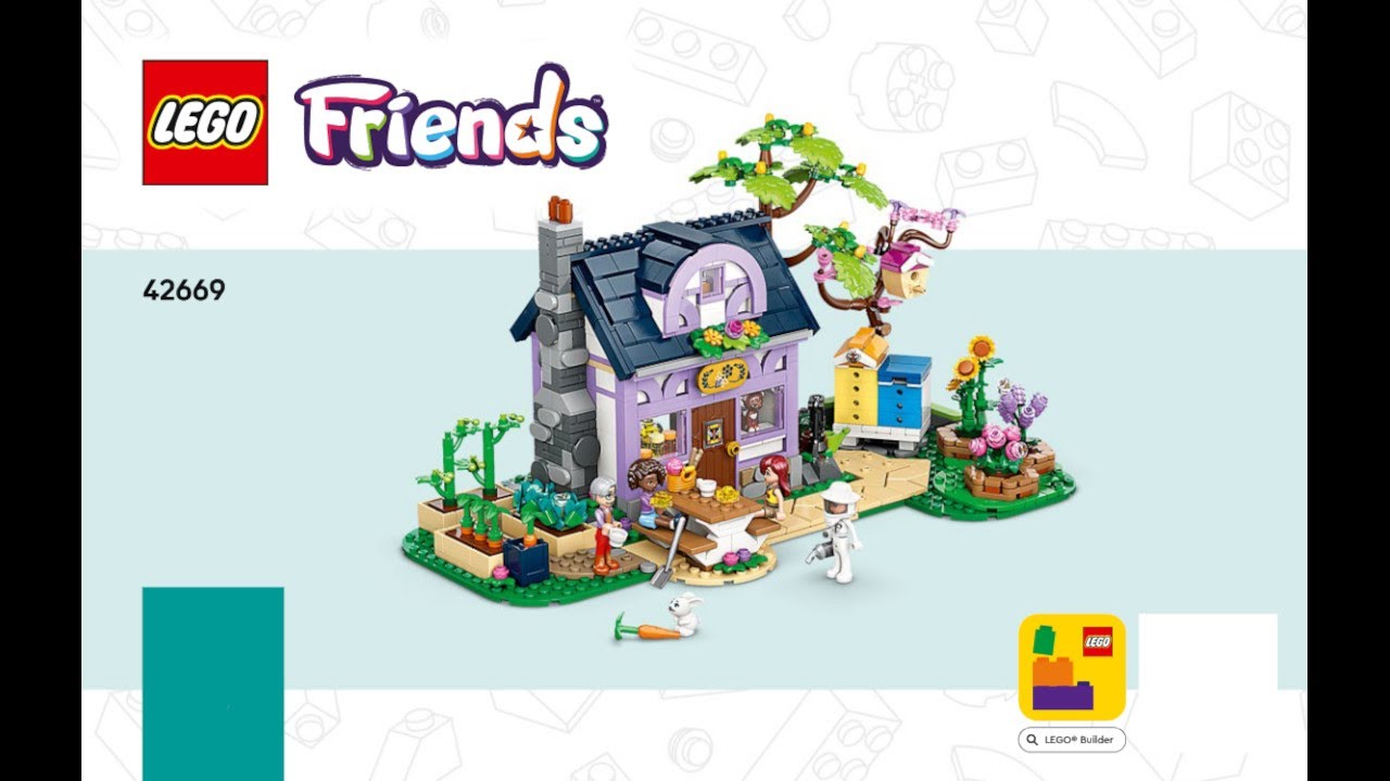 LEGO Instructions | Friends | 42669 | Beekeepers' House and Flower Garden | Great Outdoors