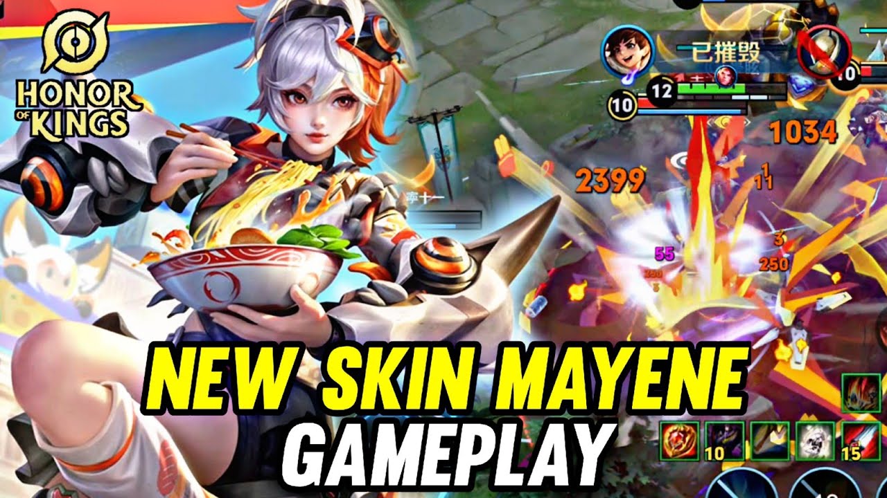 HOK : NEW SKIN MAYENE MIRAGE CITY GAMEPLAY - HONOR OF KINGS