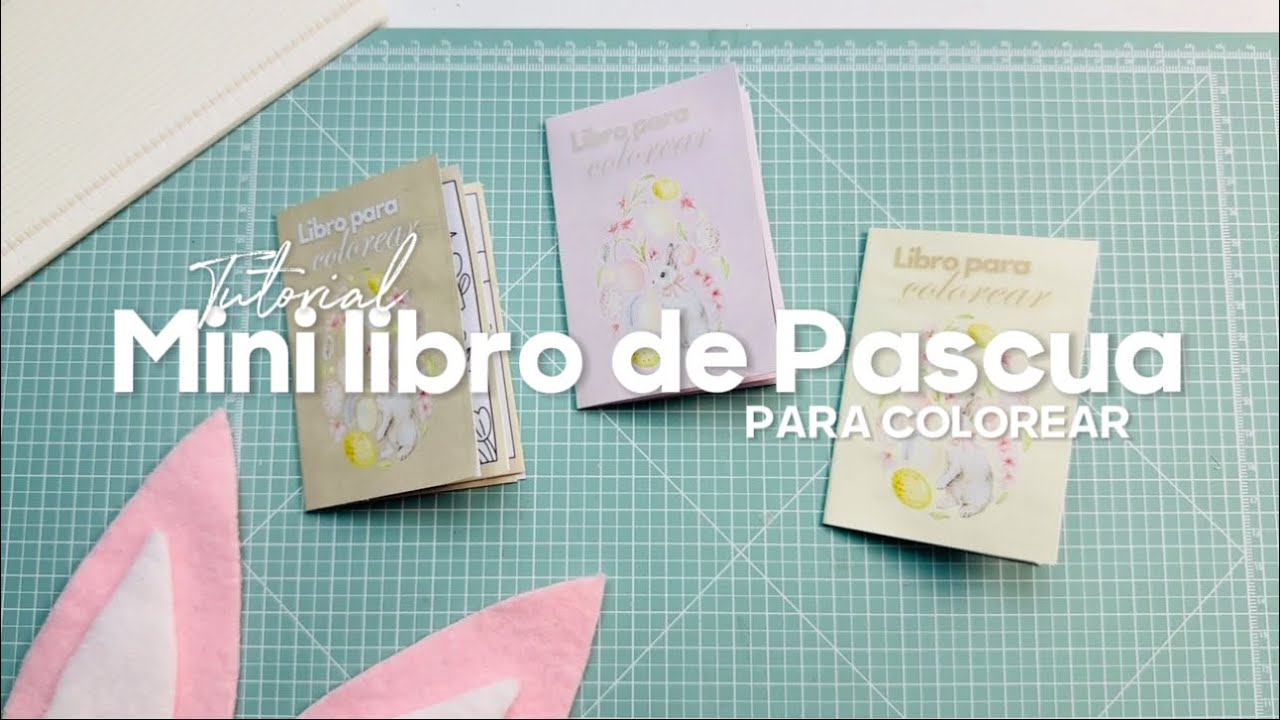 Mini libro de Pascua para colorear