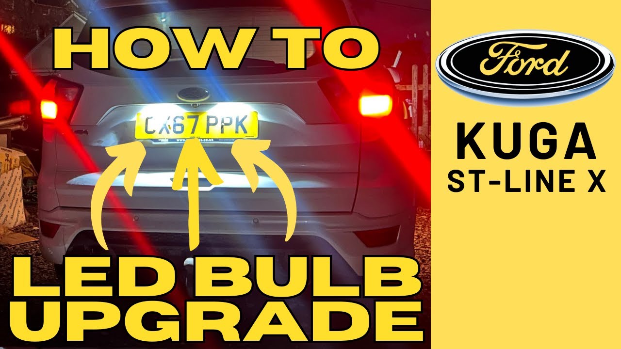LED Numberplate light upgrade - Ford Kuga Mk2.5