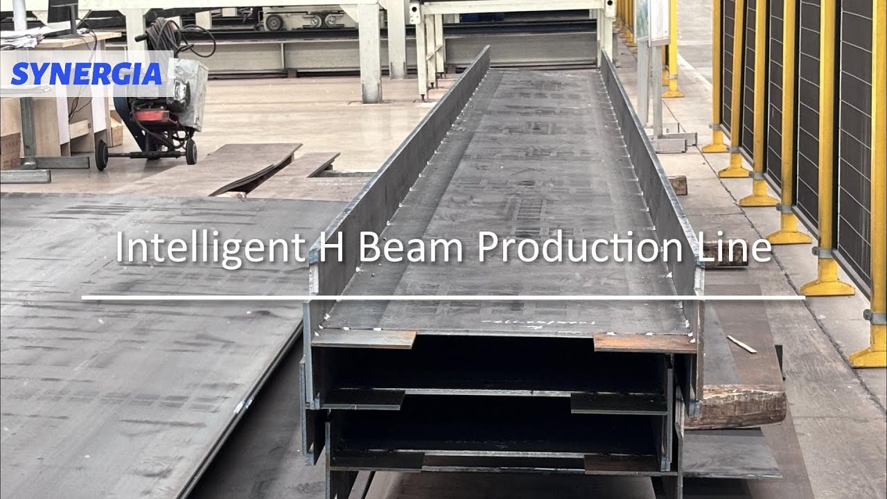 How are Welded H-beams made?| Intelligent H-beam Production Line #structuralsteel #hbeam