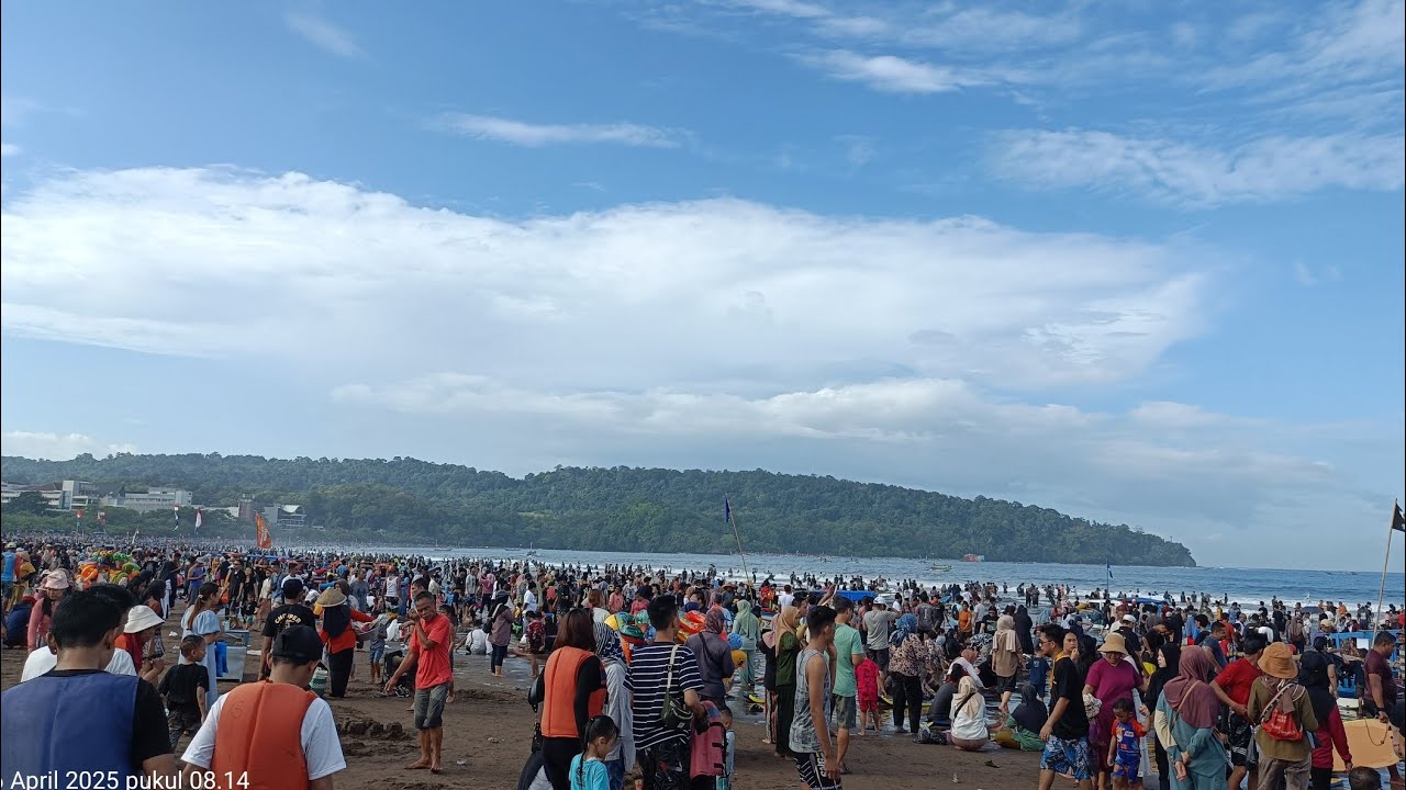 🔴Live Pantai MASIH RAMEEE‼️Jalan Kosong Pantai Pangandaran Libur Lebaran H+7 - Paket Wisata P