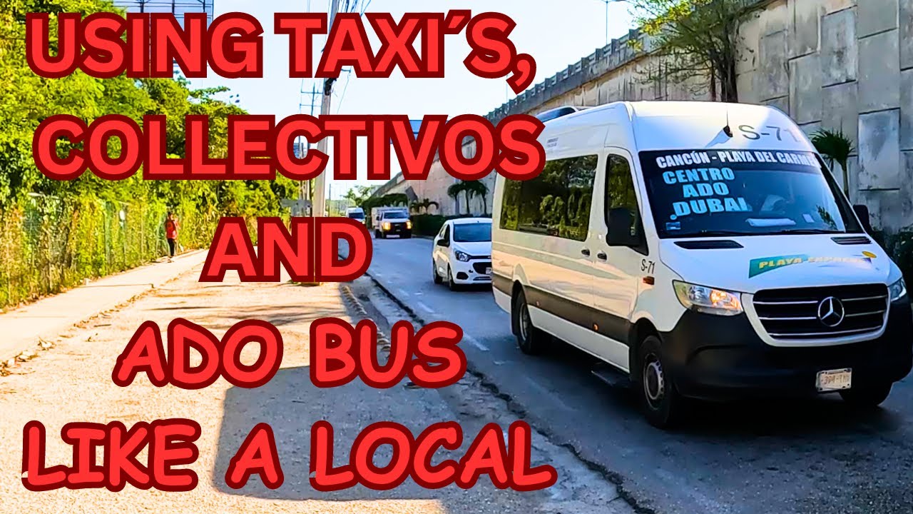 HOW TO TRAVEL IN MEXICO - PUBLIC TRANSPORTATION - PUERTO MORELOS / CANCUN / PLAYA DEL CARMEN
