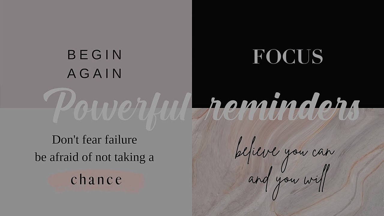 6 powerful reminders