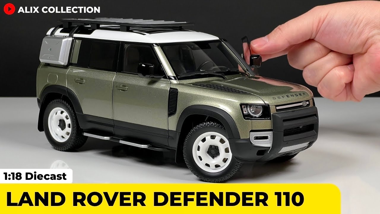 Unboxing of Land Rover Defender 110 1:18 Diecast Model Car by Almost Real (4K)