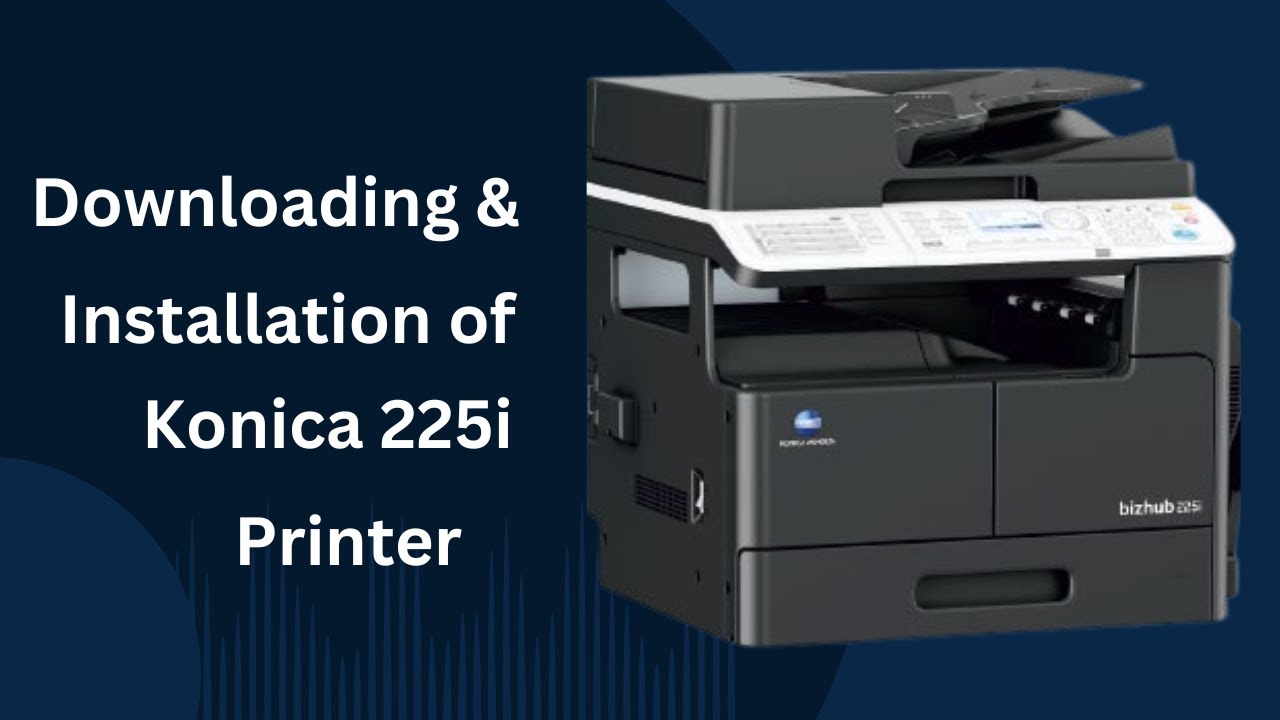 Konika 225i Driver Installation with scanner configuration