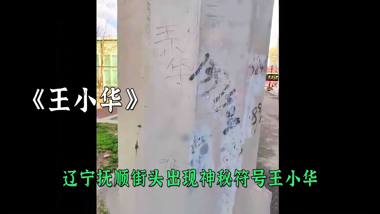 遼寧撫順街頭出現神秘符號王小華是誰