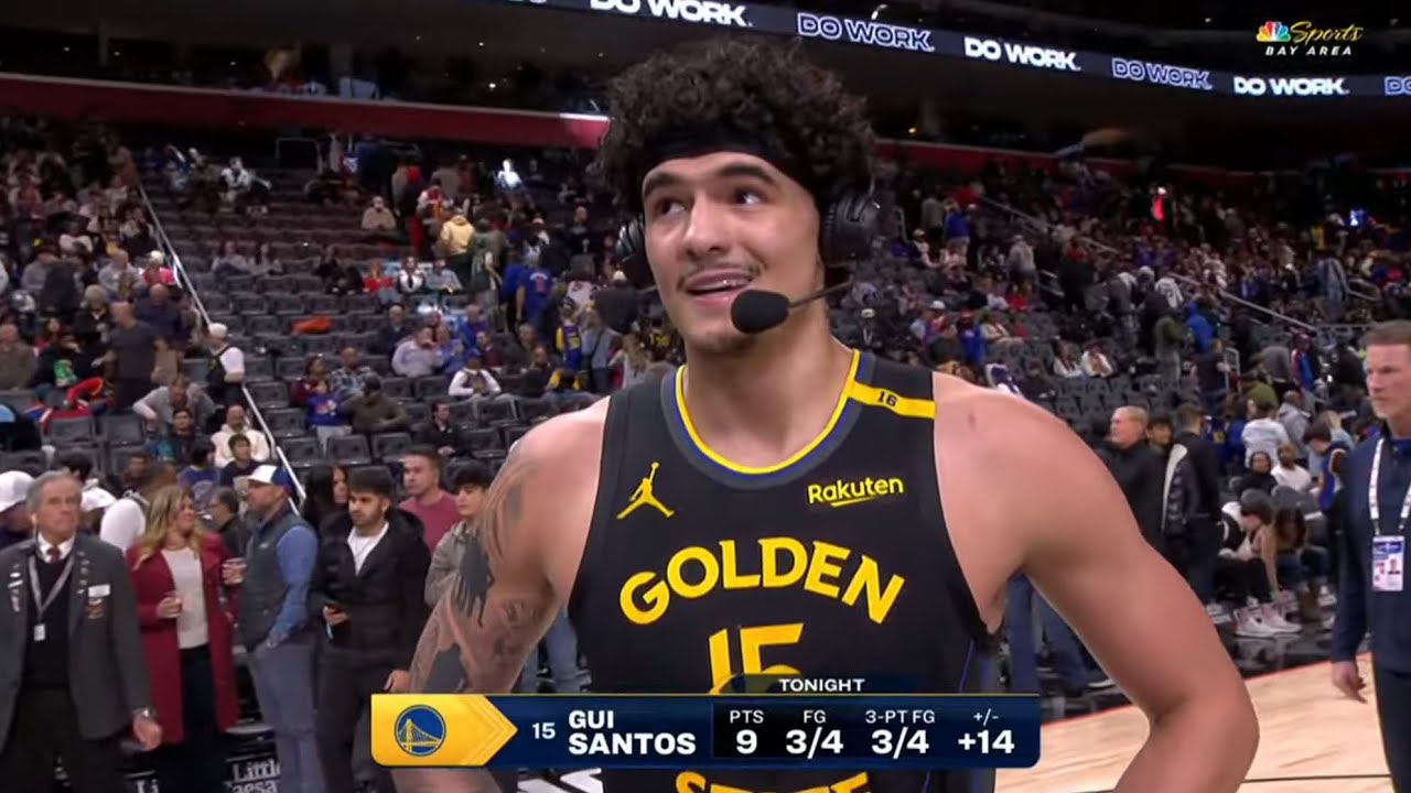 Gui Santos vs Pistons - 13 Points, 5 Rebounds, 3 Assists - 1/9/25